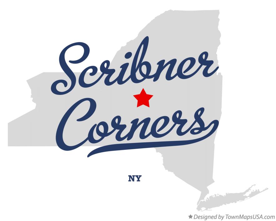 Map of Scribner Corners New York NY