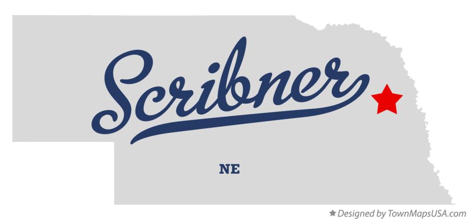 Map of Scribner Nebraska NE