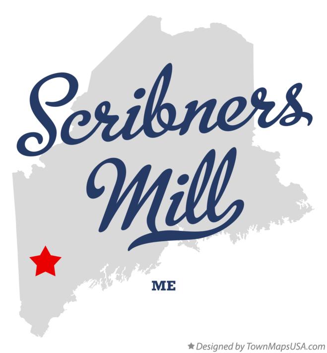 Map of Scribners Mill Maine ME