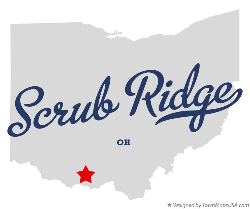 Map of Scrub Ridge Ohio OH