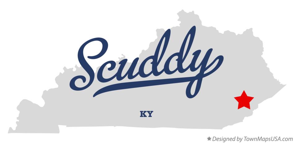 Map of Scuddy Kentucky KY