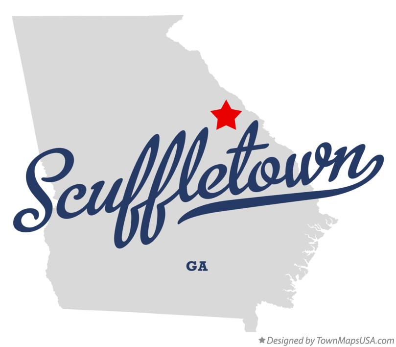 Map of Scuffletown Georgia GA