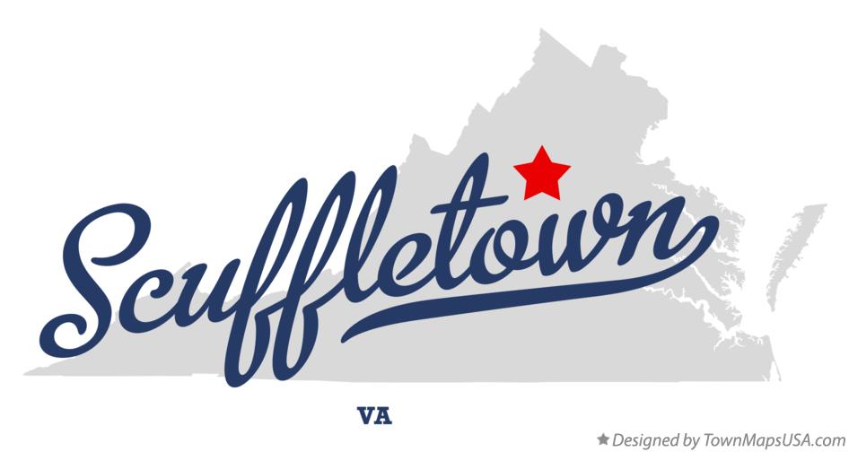 Map of Scuffletown Virginia VA