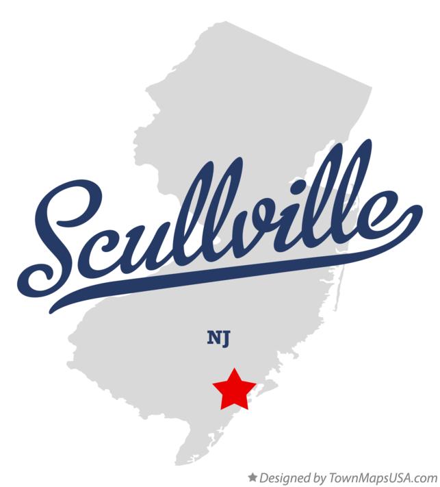 Map of Scullville New Jersey NJ