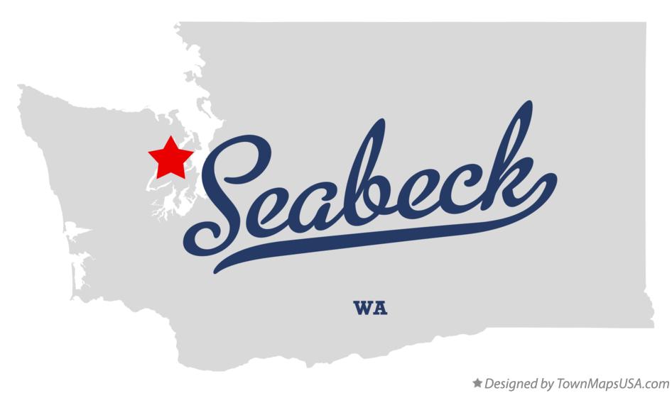 Map of Seabeck Washington WA