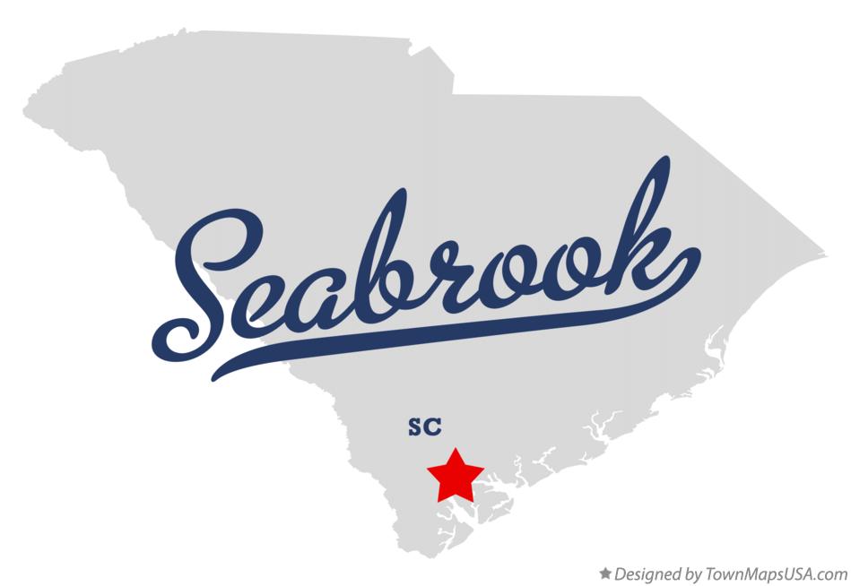 Map of Seabrook South Carolina SC