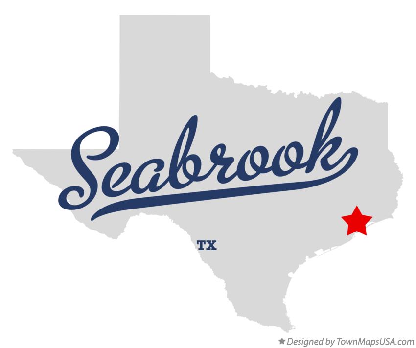 Map of Seabrook Texas TX