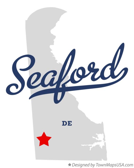 Map of Seaford Delaware DE