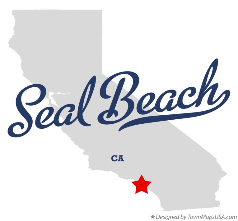 Map of Seal Beach California CA