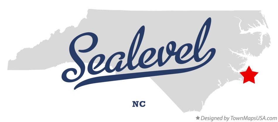 Map of Sealevel North Carolina NC