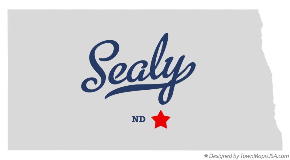 Map of Sealy North Dakota ND