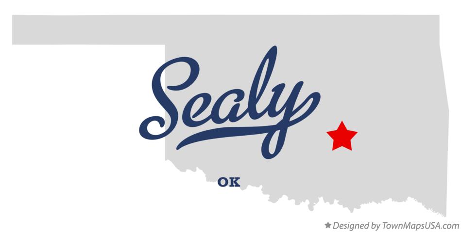 Map of Sealy Oklahoma OK
