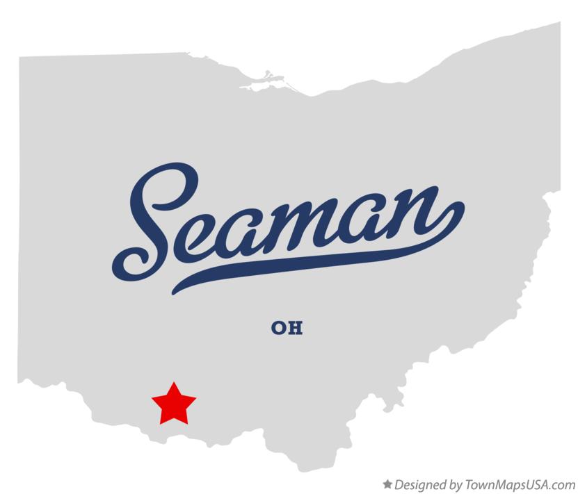 Map of Seaman Ohio OH