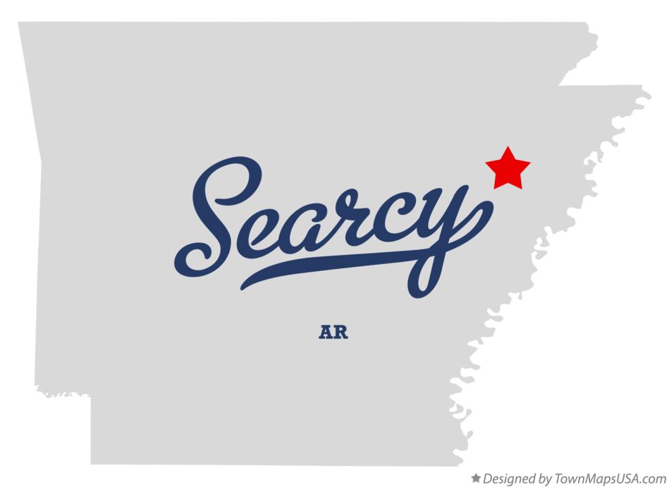 Map of Searcy Arkansas AR