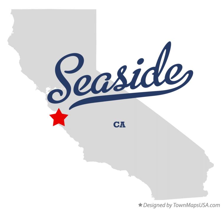 Map of Seaside California CA