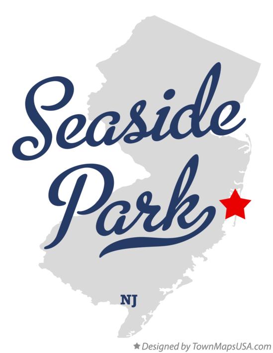 Map of Seaside Park New Jersey NJ