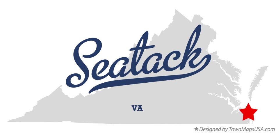 Map of Seatack Virginia VA