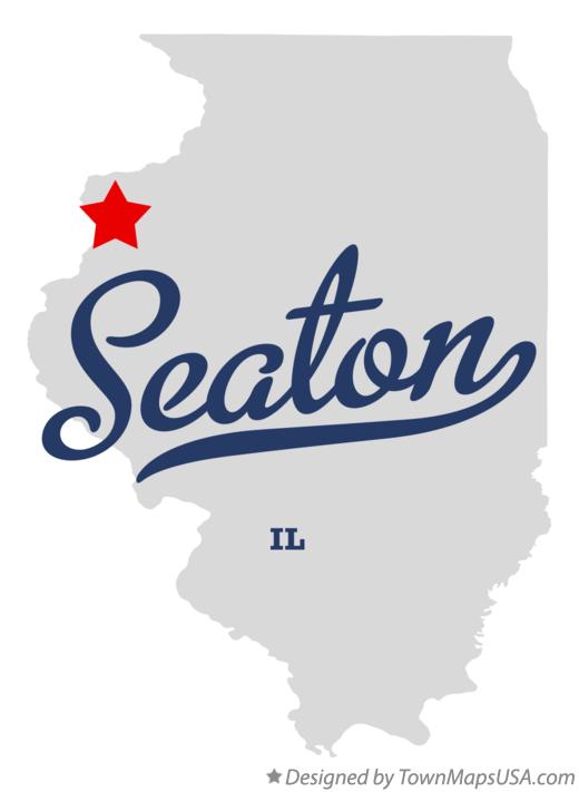 Map of Seaton Illinois IL