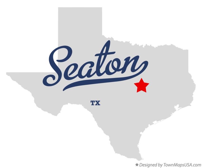 Map of Seaton Texas TX