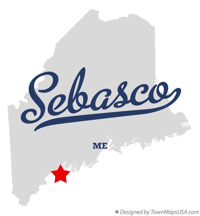 Map of Sebasco Maine ME