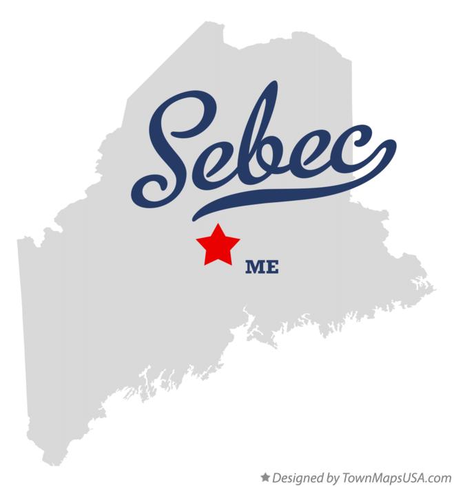 Map of Sebec Maine ME