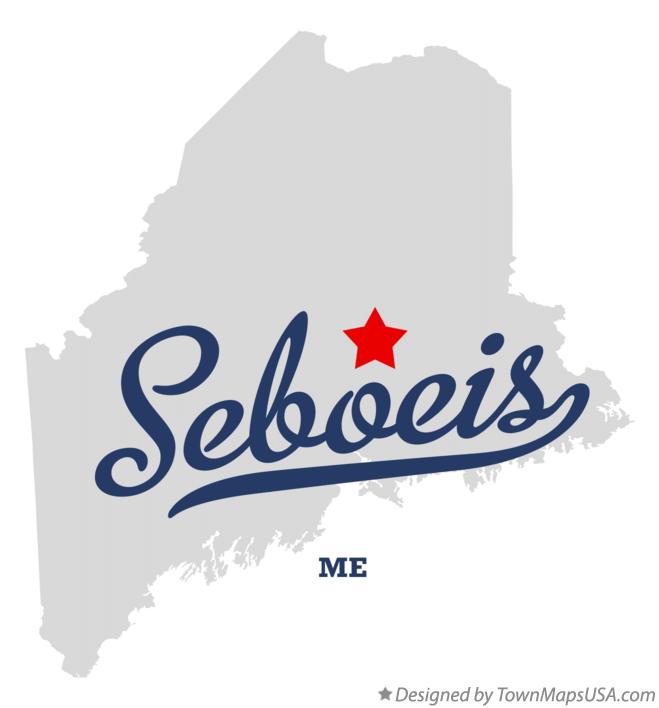 Map of Seboeis Maine ME