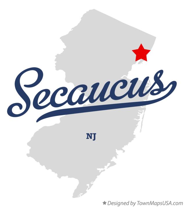 Map of Secaucus New Jersey NJ