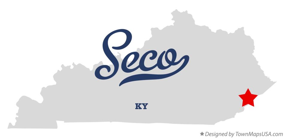 Map of Seco Kentucky KY