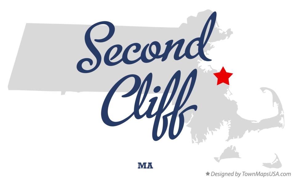 Map of Second Cliff Massachusetts MA