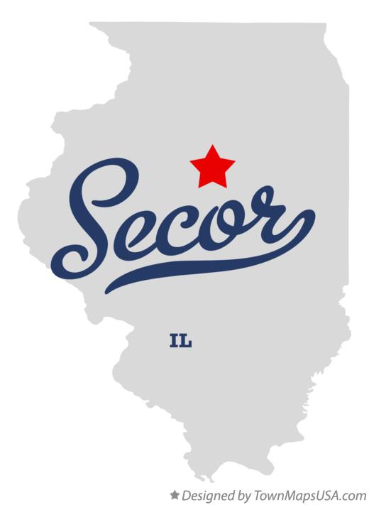 Map of Secor Illinois IL