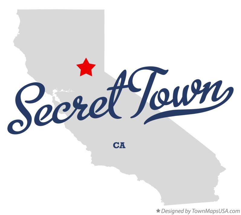 Map of Secret Town California CA