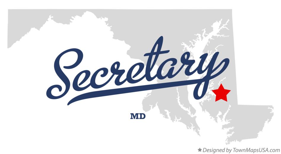 Map of Secretary Maryland MD