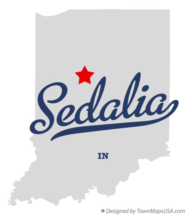 Map of Sedalia Indiana IN