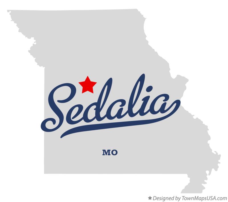Map of Sedalia Missouri MO