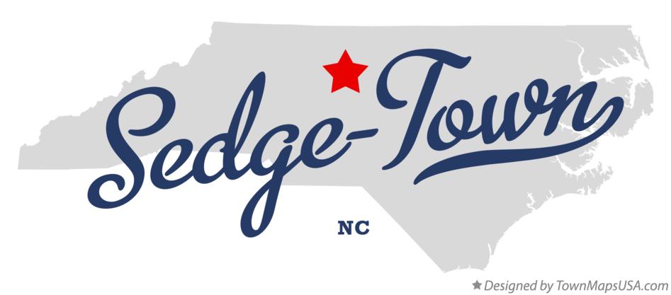 Map of Sedge-Town North Carolina NC