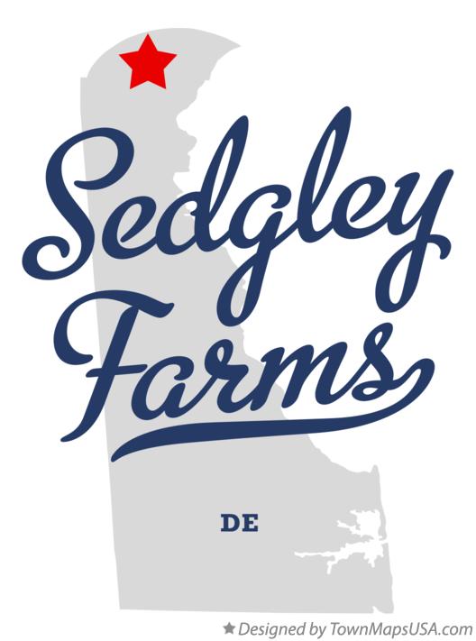 Map of Sedgley Farms Delaware DE