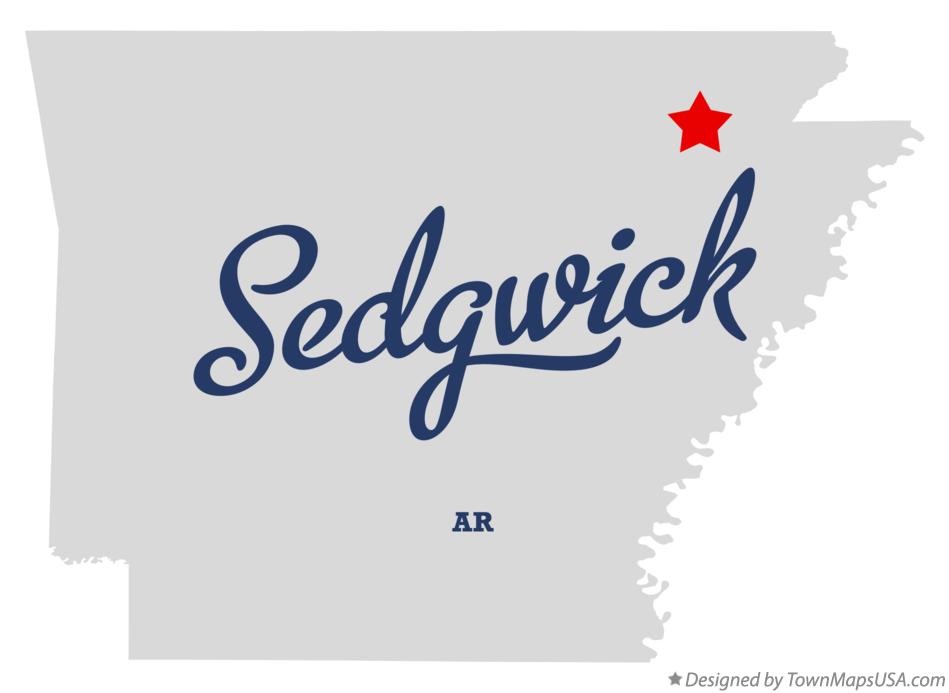 Map of Sedgwick Arkansas AR