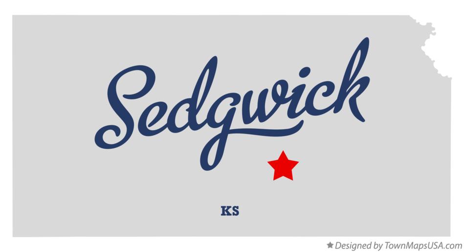 Map of Sedgwick Kansas KS