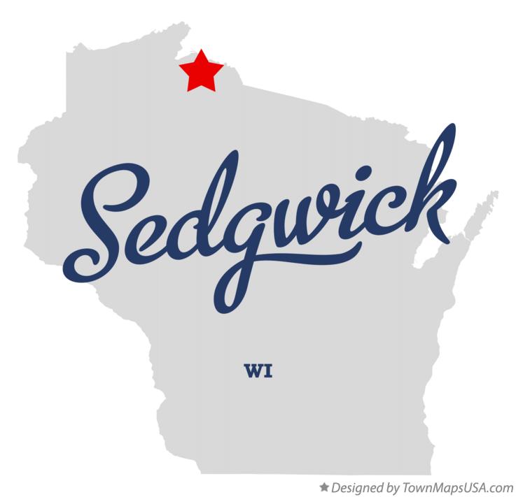 Map of Sedgwick Wisconsin WI