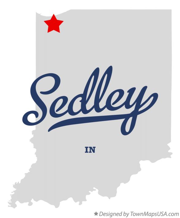 Map of Sedley Indiana IN