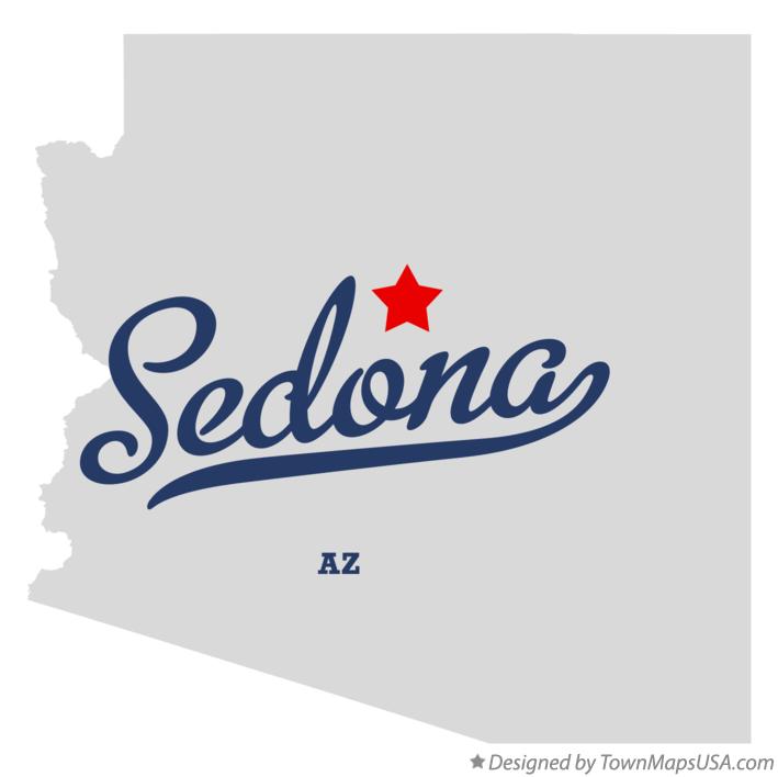 Map of Sedona Arizona AZ