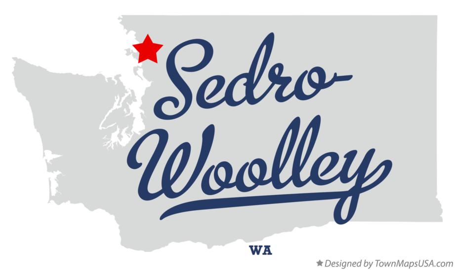 Map of Sedro-Woolley Washington WA