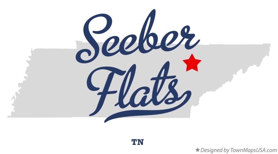 Map of Seeber Flats Tennessee TN