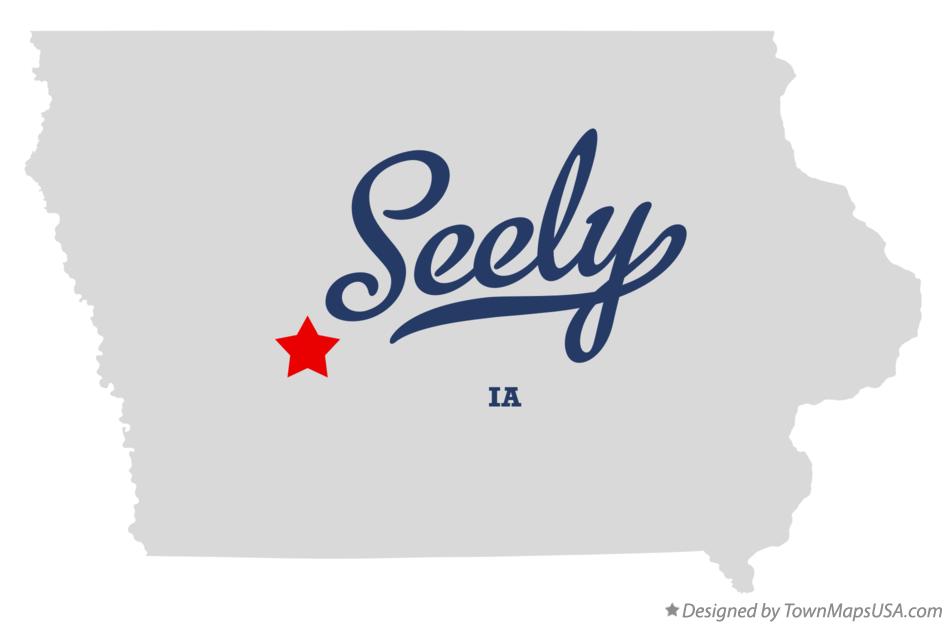 Map of Seely Iowa IA