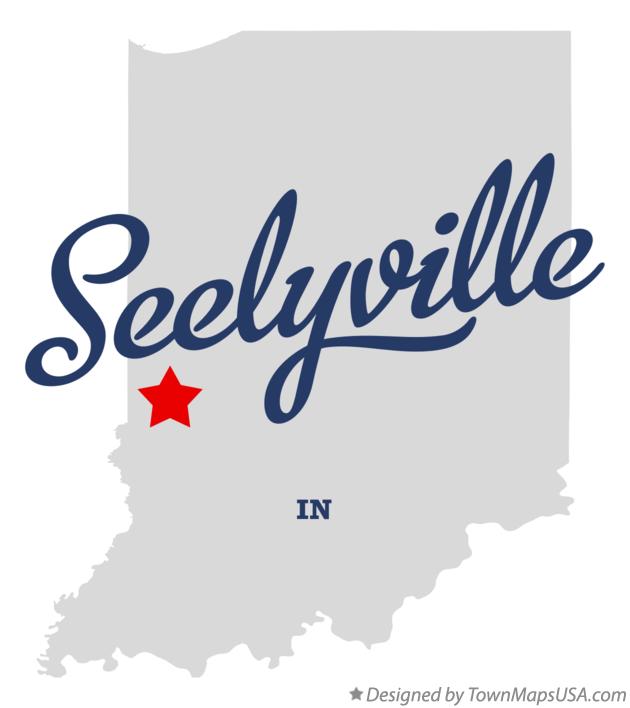 Map of Seelyville Indiana IN