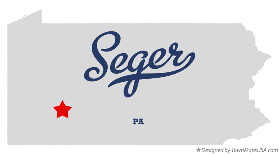 Map of Seger Pennsylvania PA