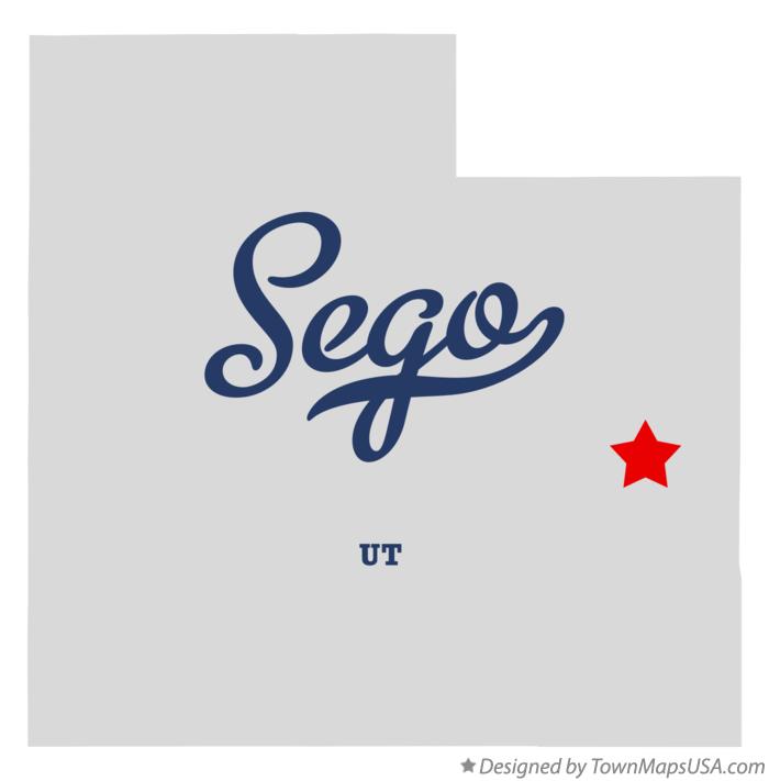 Map of Sego Utah UT