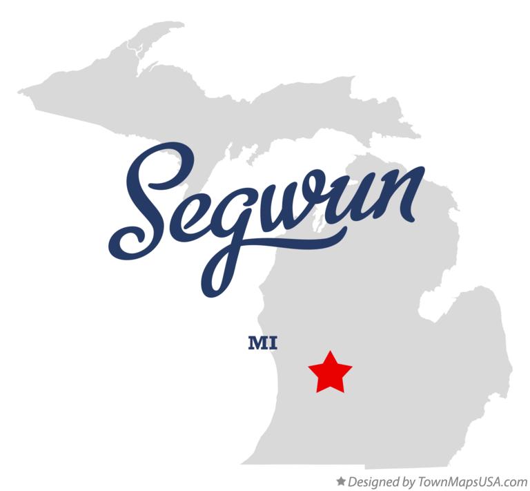 Map of Segwun Michigan MI