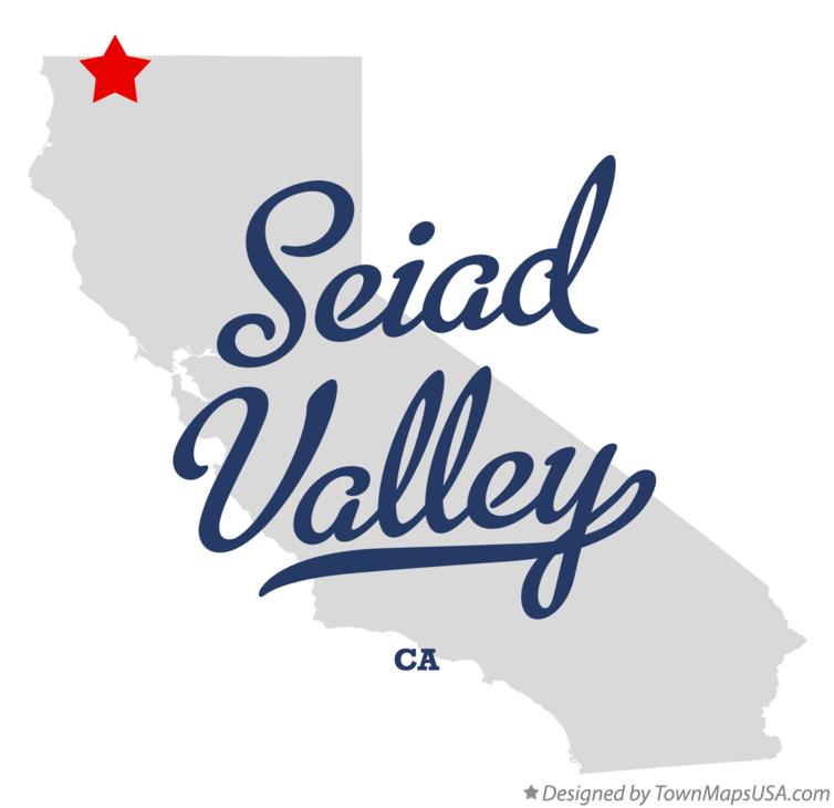 Map of Seiad Valley California CA