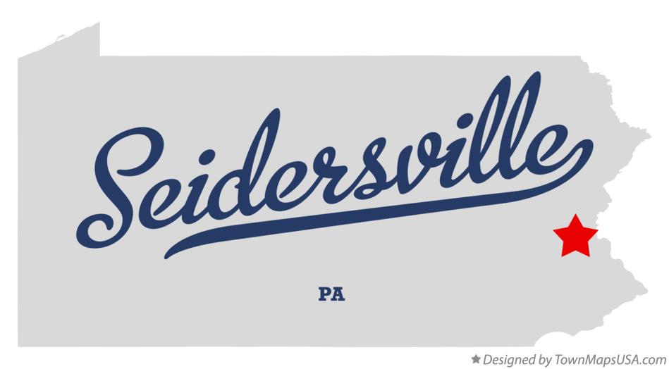 Map of Seidersville Pennsylvania PA